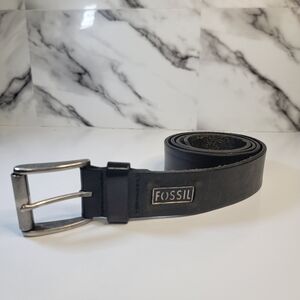 Fossil Genuine Leather Belt Black Vintage